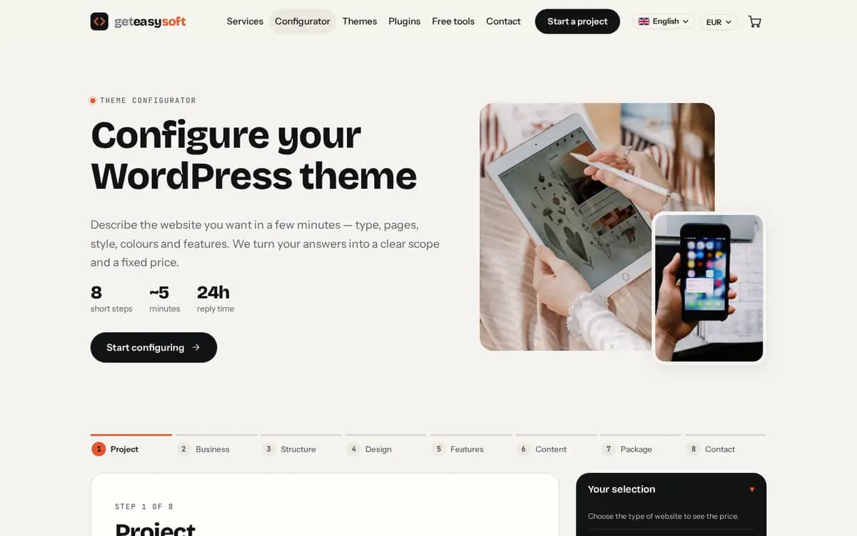 GetEasySoft.com – Theme configurator