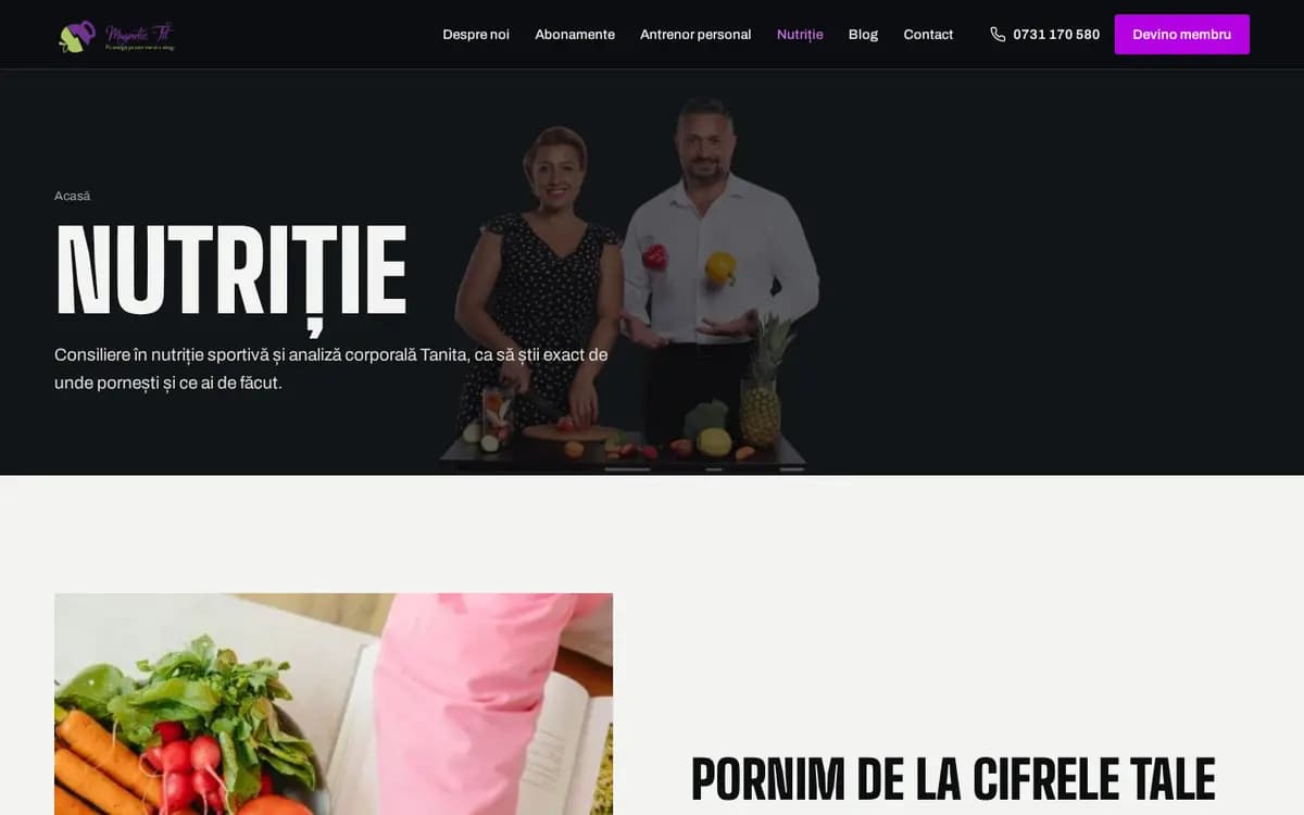 MagneticFit.ro – Nutrition and Tanita analysis
