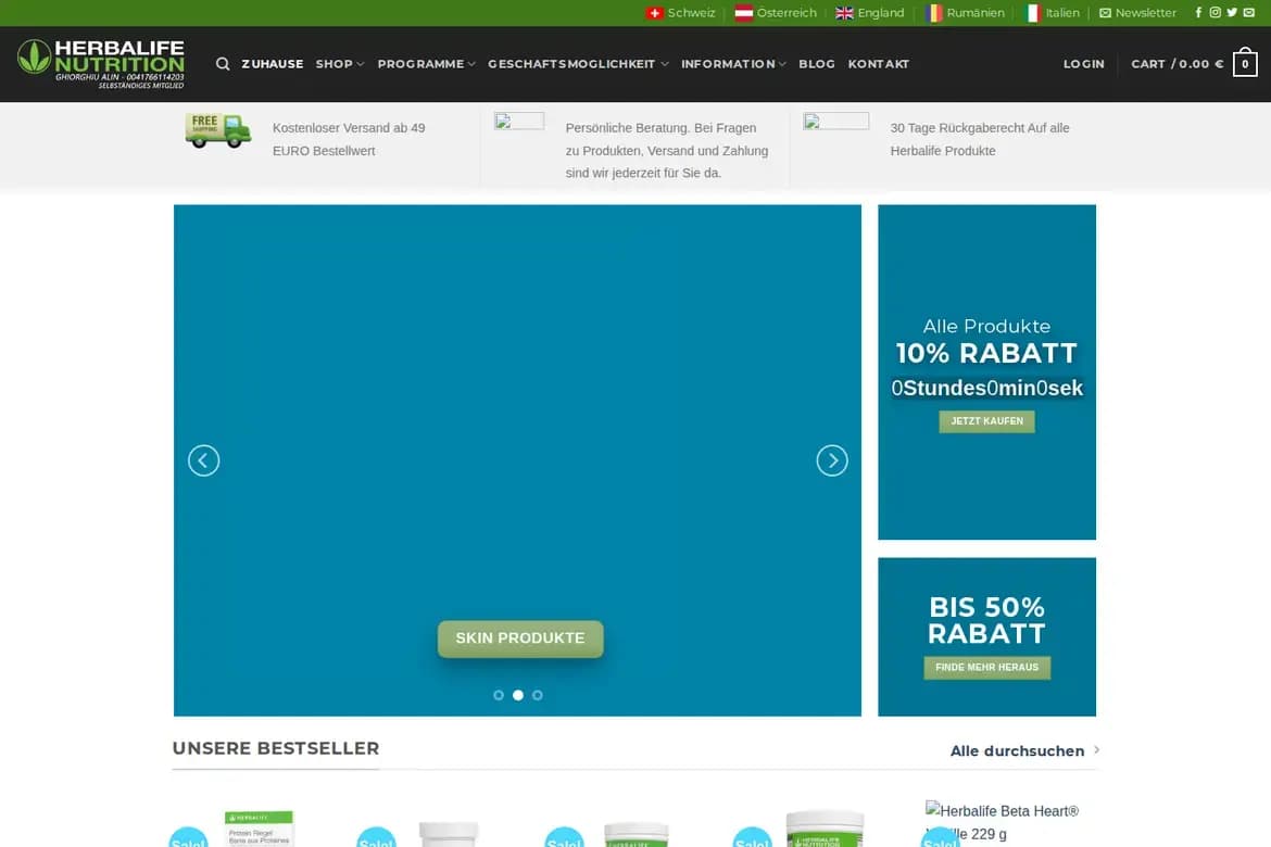 MyHerball.de – alte Website