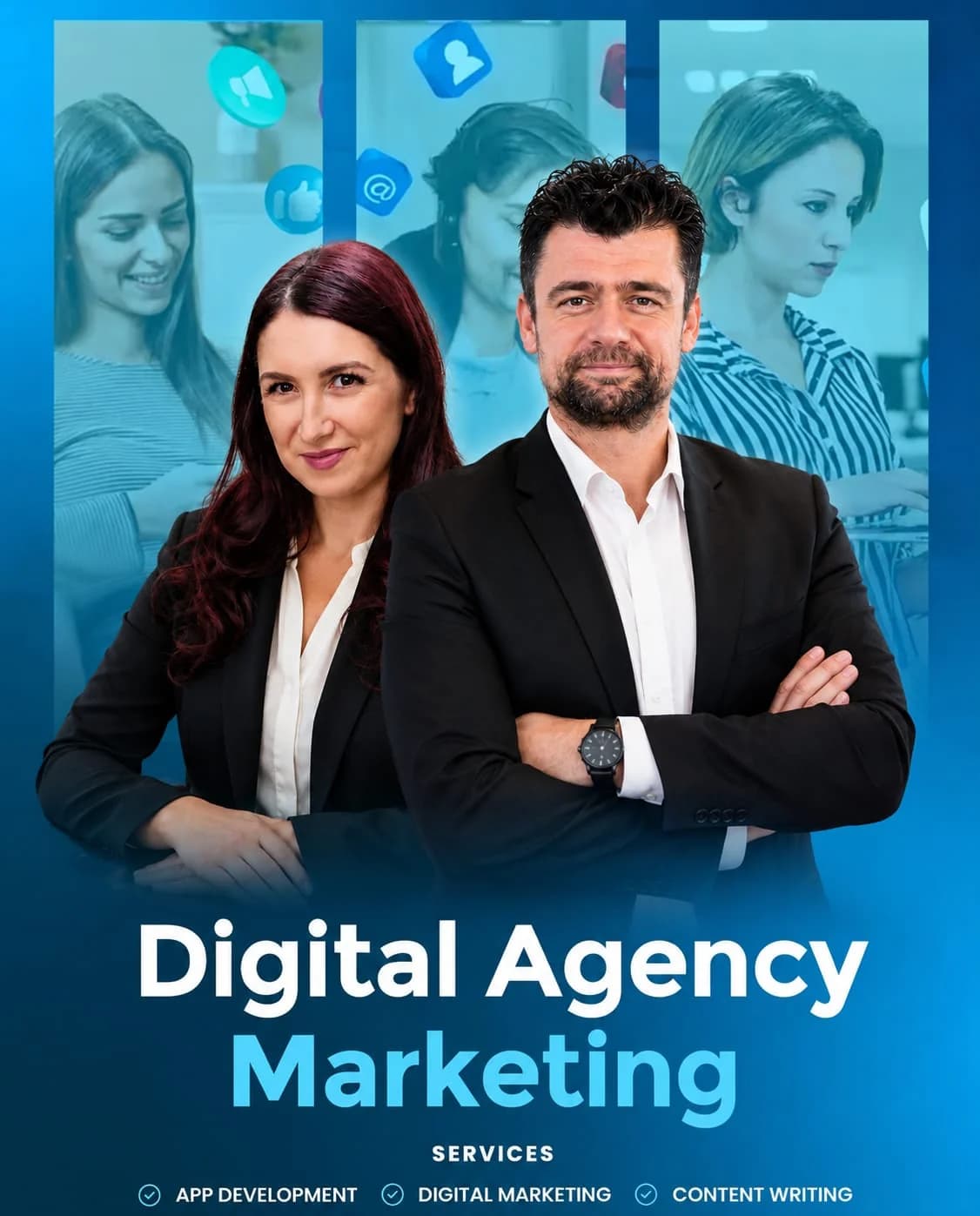 Andreea and Alin — the eSys Agency team, web design agency in Switzerland