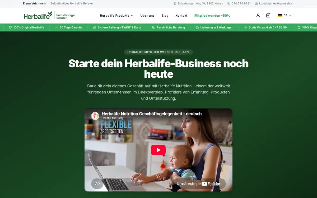 Healthy-Meals.ch – Mitglied werden