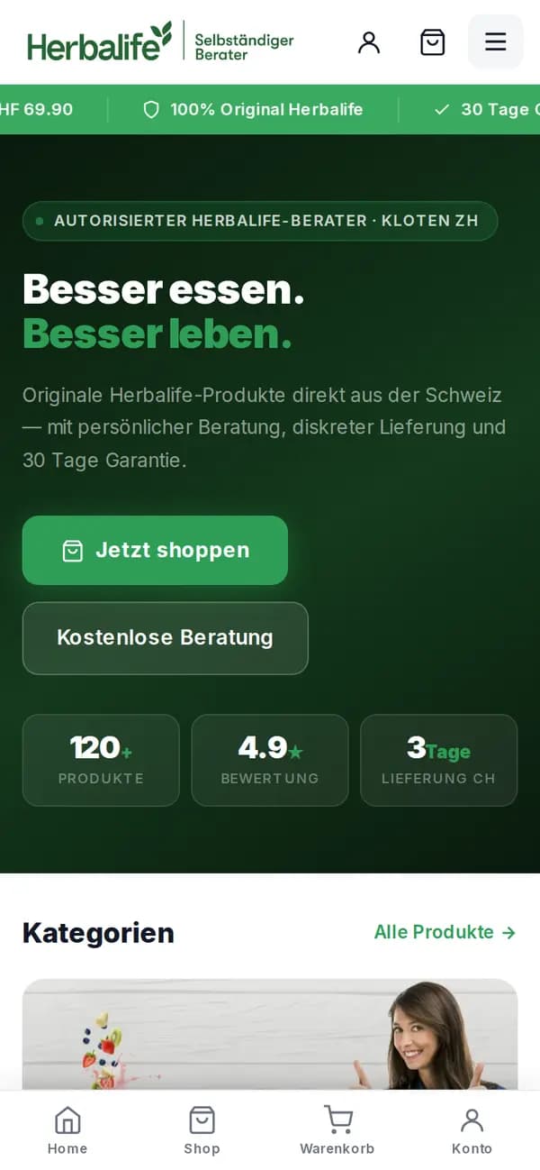 Healthy-Meals.ch – Mobil