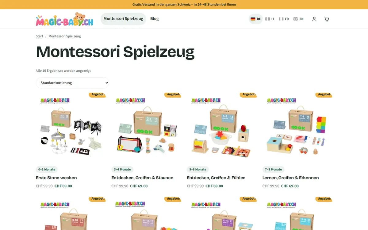 Magic-Baby.ch – Kategorie Montessori Spielzeug