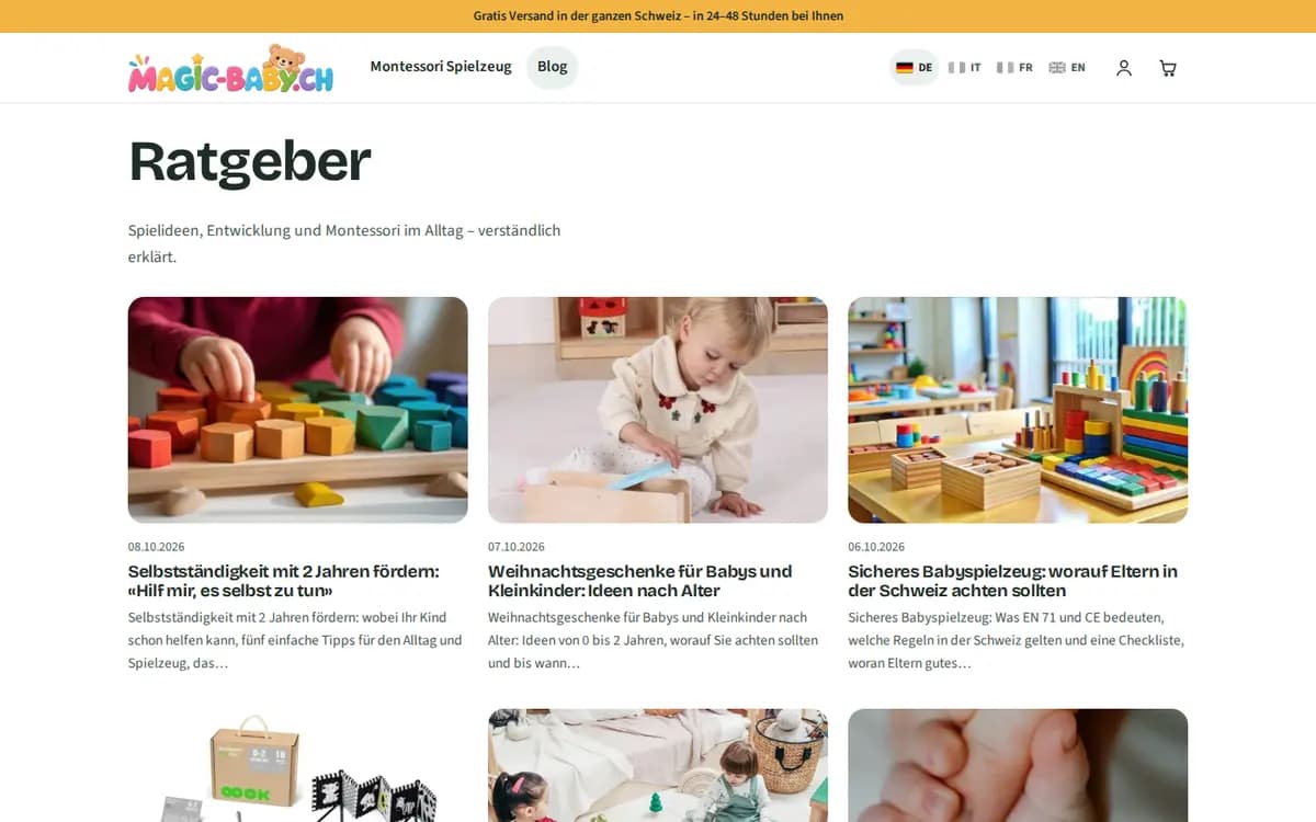 Magic-Baby.ch – Ratgeber für Eltern