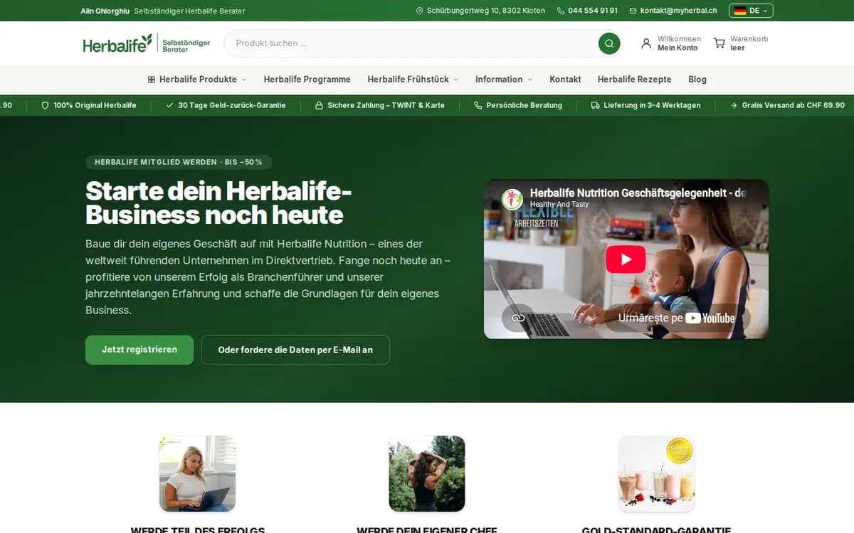 MyHerbal.ch – Mitglied werden
