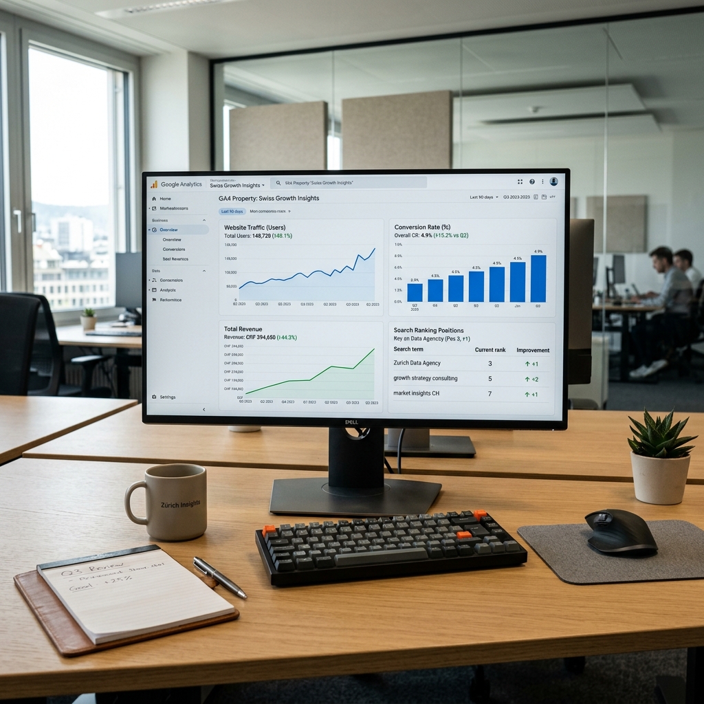 Website Optimierung vorher nachher – Lighthouse Score Ergebnisse ESYS Agency Zürich